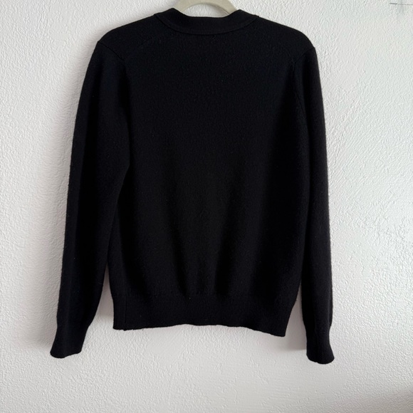 Edinburgh Woolen Mills Women’s Large Lambswool Wool Cardigan Black Buttons Vtg - Picture 5 of 8